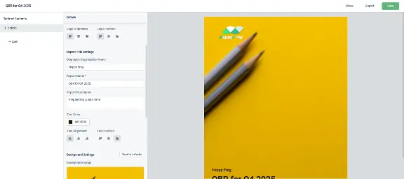 myitprocess-qbr-report-builder-cover-page-customization